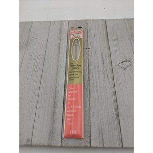 Vintage J&P Coats Neck Opening Metal Zipper 22" Ecru 16 Off-White Tan